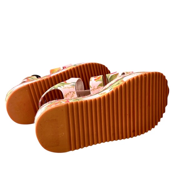 Farm Rio Mango Trees Platform Espadrille Sandals 8/39 - Picture 11 of 11